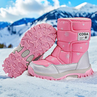 Bottes de neige pour femmes mi-mollet, thermiques, imperméables, automne/hiver, ville, école, marche quotidienne, entièrement doublées en cuir véritable, résistantes au froid