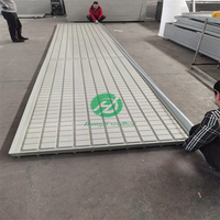 Système hydroponique à double étage HANGDI en alliage d'aluminium avec plateaux roulants pour culture hydroponique