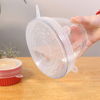 14 pièces couvercles alimentaires extensibles en Silicone réutilisables pour aliments/bols/récipients/bocaux, micro-ondes et lave-vaisselle