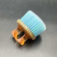 Nouvelle Brosse à Poussière pour Ongles, Outil de Nettoyage, Manche Orange, Poils Bleus, Portable, Haute Qualité, Fournisseur de Produits de Beauté pour Ongles Personnalisés