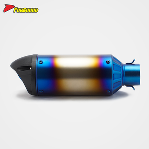 Universal 51mm estilo locomotora motocicleta de acero inoxidable extremo modificado puede deslizarse para NINJA400 800nk CB500 R3 MT07 OEM - Product Image 3