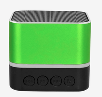 Promotional Corporate Gift Custom Logo Printed Two Tone Square Portable Wireless Bluetooth Speaker With Stereo Sound