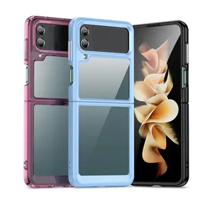 Casing ponsel Samsung Galaxy Z Flip 4 5G, casing ponsel Samsung Galaxy Z Flip 4 akrilik bening terlalu kosong untuk Samsung Z Flip 4 5G