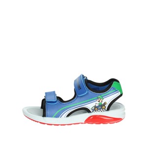 Sandali con tacco basso blu Mb001485 - Product Image 1