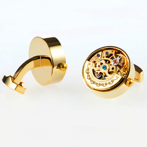 カフリンクス男性用高級カスタムカフリンクス時計ムーブメント結婚式カフリンクスジュエリー - Product Image 3