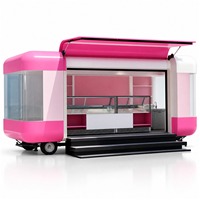 Remorque alimentaire pour vélo électrique avec armoire isotherme et conception résistante à la rouille pour la restauration commerciale