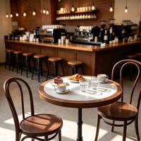 Table basse commerciale mobile de style français en bois massif de la fin du siècle, fabriquée en Chine, pour restaurants et pâtisseries