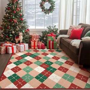 Alfombra de Salón de Jacquard con Estampado Navideño, Lavable, Antideslizante, de Tela Suave y Hermosa de Alta Calidad - Product Image 4