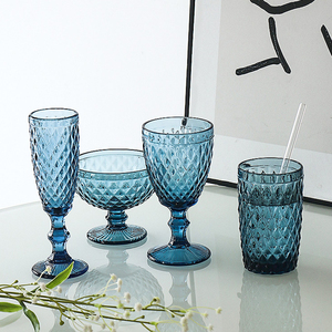 Vintage Vert Bleu Gris Violet-Rose Fête De Mariage Gobelet Verre Coloré <span class=keywords><strong>Verres</strong></span> <span class=keywords><strong>à</strong></span> <span class=keywords><strong>Vin</strong></span> pour Champagne Eau ou <span class=keywords><strong>Vin</strong></span> Rouge - Product Image 2