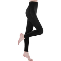 Collants de compression de qualité médicale sans pieds, anti-œdème, taille haute