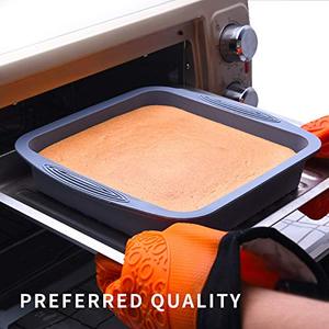 Custom Wholesales Mold Flexible Brownie Easy Demoulding Silicone Square <b>Cake</b> <b>Pan</b> - Product Image 4