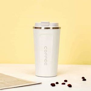Simple 304 Stainless Steel Coffee Mug Portable Car <b>Thermos</b> Business Office Gift Dual-Drink Mug - Product Image 4