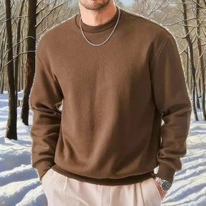 Sweat-shirts imprimés et brodés à col rond, coupe classique, manches régulières, en coton de haute qualité, pour vêtements décontractés de créateur OEM, livraison rapide - Product Image 2