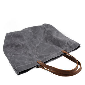 Nouveau sac de courses en toile cirée lourde, durable, avec logo imprimé, recyclable, grand sac de courses réutilisable, imperméable - Product Image 5