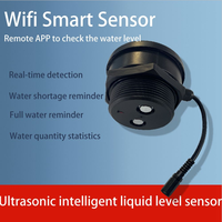 Medidor de Nivel de Agua Inteligente TLC2206 2.4GHz, Detector de Profundidad de Líquido Ultrasónico WiFi, Control Remoto por Aplicación TUYA Smart Life, IoT