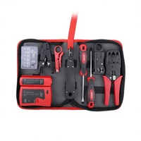 Kit d'outils combinés Ximeng pour réparation de réseau domestique : testeur et pince à sertir Ethernet trois-en-un pour connecteurs RJ45