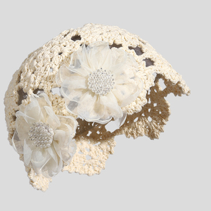 <span class=keywords><strong>Bonnet</strong></span> creux à fleurs minces pour femmes printemps et automne - Product Image 6