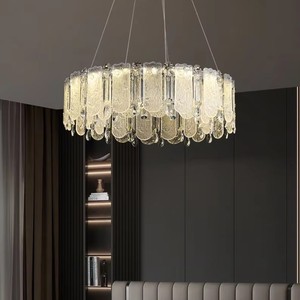 <span class=keywords><strong>Lampadario</strong></span> Moderno a LED in Vetro con Cristalli per Villa Americana Verificata, Camera da Letto, Scala, <span class=keywords><strong>Cameretta</strong></span> Bambini - 3 Anni di Garanzia - Product Image 5