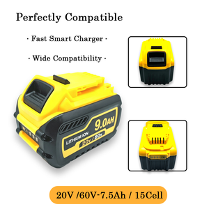 Batterie protégée par BMS 20V pour outils rechargeables, compatible avec scie circulaire, scie alternative, scie à perche, tondeuse à gazon, aspirateur à main, sécateur, cisaille - Product Image 1