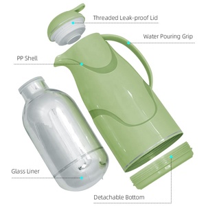 Niceone Water Jug Bottle <strong>Tea</strong> Thermal Vacuum Flask Glass Refill - Product Image 5