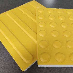 Pavage Tactile TPU <span class=keywords><strong>auto</strong></span>-adhésif extérieur en plastique aveugle de <span class=keywords><strong>route</strong></span> indicateur de carrelage Tactile école publique dalles de pavage produits en caoutchouc - Product Image 5