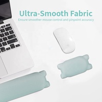 Ensemble de tapis de souris ergonomique en gel de silicone souple personnalisé avec repose-poignet dessin animé, pour bureau, en stock, couleur et logo personnalisables