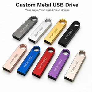 Clé USB en métal avec logo personnalisé, clé USB haute vitesse, clé mémoire pour cadeaux promotionnels d'entreprise, événements, avec différentes couleurs - Product Image 2