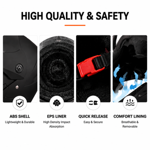 <span class=keywords><strong>Casque</strong></span> <span class=keywords><strong>de</strong></span> moto modulaire à visière relevable avec double visière, certifié DOT, <span class=keywords><strong>casque</strong></span> intégral pour hommes et femmes - Product Image 5