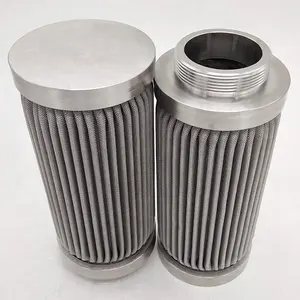 10 20 Inch 10 Micron Stainless Steel Mesh Filter Element Fuel Filter Pleated Sintered Filter Cartridge