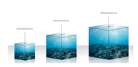YAKE magico led cubo 4/5 i lati del display per negozi esterni interni display pubblicitario appeso montato in piedi per installazione led cubo