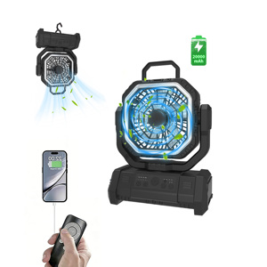 Cooling <b>Fan</b> Portable Rechargeable <b>Fan</b> 20000mAh USB <b>Fan</b> With LED Light Battery Powerbank Camping Outdoor Table Colder Air <b>Fan</b> - Product Image 6