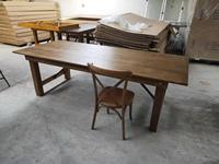 Table de Ferme Pliante Rustique en Bois de Pin de Style Ancien, 6 Pieds (72 Pouces), pour Banquet, Événement, Dîner et Mariage, Vente en Gros