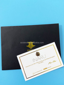 Bán Buôn Tùy Chỉnh Luxury Gold Foil Logo Cảm Ơn Bạn Thẻ Tùy Chỉnh Cho Kinh Doanh Chất Lượng Cao - Product Image 3