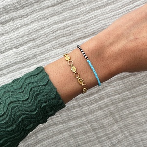Bracelet délicat en perles Miyuki japonaises, chaîne extensible en acier inoxydable de haute qualité, cadeau de Noël unisexe, bijoux d'hiver - Product Image 4