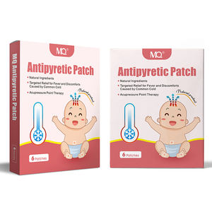 6 piezas por caja parche antifiebre alivio dolores de cabeza 100% hierbas naturales parche antipirético para niños bebé niños - Product Image 1