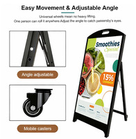Kiosque d'affichage numérique intelligent portable de 43 pouces sur roues, écran d'affichage publicitaire, téléviseur Android