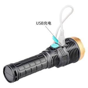 Rechargeable Flashlight <b>Led</b> Outdoor Strong <b>Light</b> With Side Lamp <b>Mini</b> Multifunctional Portable Torch USB Charging - Product Image 1