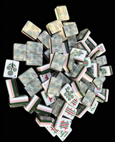 Tuiles de mahjong américaines en acrylique de haute qualité, texture cristal de glace 3D moderne, écologiques, portables, ensemble de mahjong américain à 4 couches