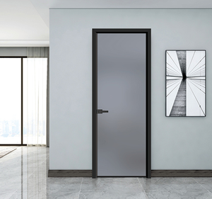 Sistema RG65 Design moderno stile di vendita a caldo porta <span class=keywords><strong>in</strong></span> <span class=keywords><strong>vetro</strong></span> temperato insonorizzato a doppio strato porta interna scorrevole porta del WC rotante - Product Image 1