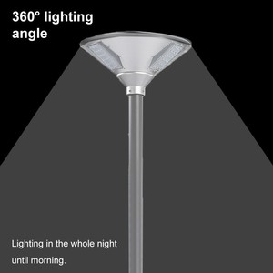 Batterie LiFePO4 LED Silicium Monocristallin 30W Lampe <span class=keywords><strong>Solaire</strong></span> de Jardin IP65 Étanche Angle de Faisceau 360° Aluminium <span class=keywords><strong>Allo</strong></span> - Product Image 4