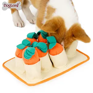 Addestramento educativo moda cane snuffle toy pet toys all'ingrosso, carote harvest design snuffling pet toy