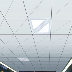 600x600 hiện đại nghệ thuật vuông nhôm trần giả gạch chống cháy nằm trong thiết kế Trần đục lỗ - Product Image 3