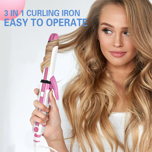 เครื่องหนีบผม 3 in 1 แบบเซรามิกทัวร์มาลีน สำหรับหนีบผมหน้าม้าและจัดแต่งทรงผม - Product Image 2