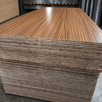 Panneau de contreplaqué mélaminé MDF 18 mm 2440x1220 mm, colle E0 E1 pour meubles de cuisine, panneaux muraux