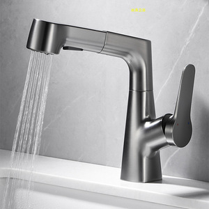 Grifo extraíble para lavabo, grifo mezclador de aleación de cobre, asiento de válvula de 35 mm, grifo para fregadero de agua fría y caliente - Product Image 3