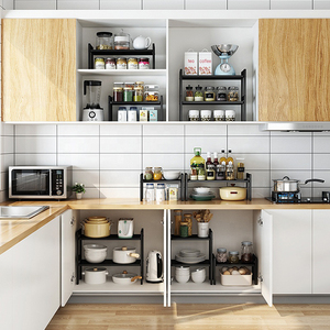 Miễn Phí Vận Chuyển Giá Đựng Gia Vị Bằng Kim Loại Thép Không Gỉ Xếp Chồng Được 3 Tầng Giá Sắp Xếp Ngăn Kéo Cho Tủ Trưng Bày Kệ Đựng Đồ Nhà Bếp - Product Image 3