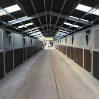 Construcción portátil comercial de aves de corral para interior, construcción prefabricada de caballos de Arena