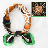 Foulards carrés en mousseline de soie haut de gamme pour mariage, vente chaude, personnalisés en satin de soie, cadeaux de fête nuptiale en gros, foulards carrés tendance