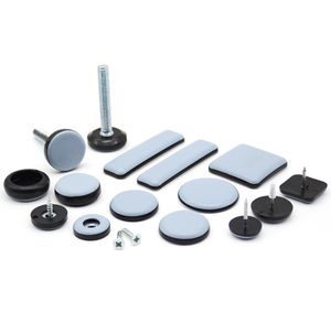 Glissières de meubles en plastique, patins de chaise auto-adhésifs antidérapants pour la protection des coins de table de cuisine et de sol - Product Image 2