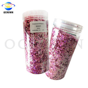 3D เพชรรูปร่างแวววาวเล็บสีรุ้งเลื่อมฝุ่นเล็บเกล็ดสำหรับแต่งหน้าอายแชโดว์โลโก้ที่กำหนดเองเครื่องสำอางร่างกายตาใบหน้า - Product Image 2